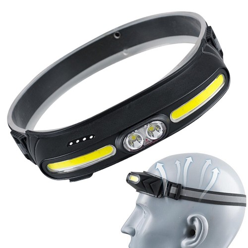Lampe Frontale LED COB Super Puissante – Rechargeable USB & Imperméable – Idée Rando