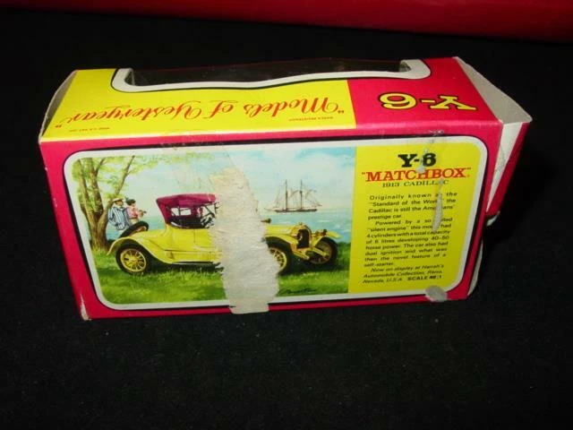Vintage LESNEY Matchbox : Y-6 1913 CADILLAC car in Box - Image 2 of 4