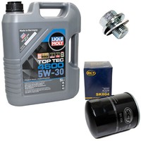 MotoröL Set 5W-30 5 Liter + ÖLfilter SK 804 + Schraube FüR Toyota Land Cruiser