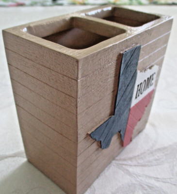 NEW, Texas Star Toothbrush or Pencil Holder by Mainstays, 4.25'' x 4.25'' x 2.5''