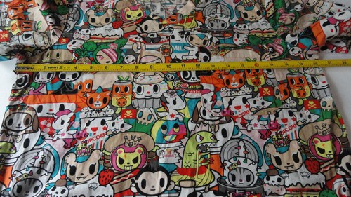 Tokidoki Scrub Medical Koi Top Sz S 97% Cotton Anime Allover Graphic - Picture 9 of 15