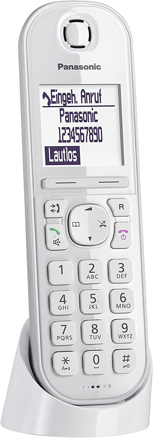 PANASONIC IP-Phone KX-TGQ200GW Mobilteil DECT GAP kabellos Telefon weiß