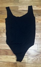 Free People Intimately Black Sleeveless Body Suit Stretch M/L