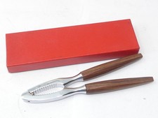 Schachtel Edelstahl Nussknacker Holzgriffe Mid Century Geschirr