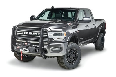Warn Trans4mer Black Grille Guard Center Steel No-Drill Bolt-On Winch Compatible
