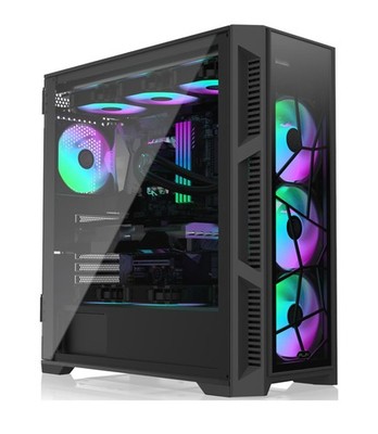RAIJINTEK PONOS Ultra TG4 E-ATX Mid Tower PC Case, Opening Tempered Glass Sid...