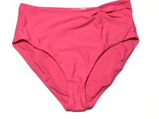 CALIA Womens Size L Pink Heat High Rise Side Twist Tummy Control Swim Bottoms