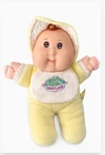 Vintage Cabbage Patch Babyland Kids Plush Doll Rattle 10" Yellow Outfit 1987