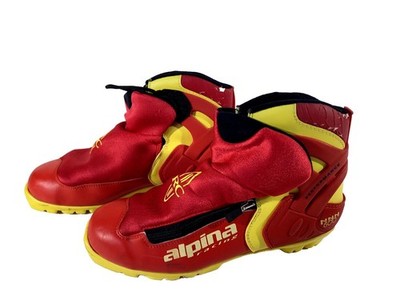 Alpina Vintage Nordic Cross Country Clasic Ski Boots Size EU42 US9 for NNN 486