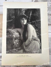 Ernest Hebert Aux Heros Sans Gloire Glory Mythology 1890 antique art print plate
