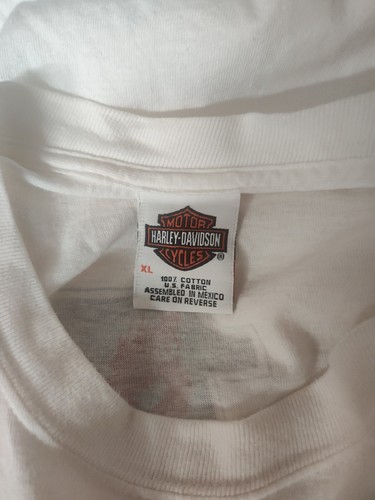 T-shirt vintage Biker To The Bone 2005 Smoky Mountain Harley Davidson XL bianca - Foto 6 di 6