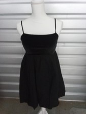 American Eagle Outfitters Black Solid Square Neck dress Adjustable Straps M