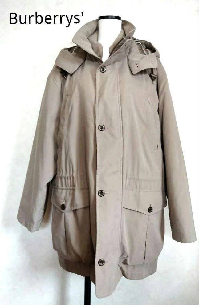 Burberrys Cappotto con Cappuccio e Fodera Beige per Uomo Uomo #ED ZIA