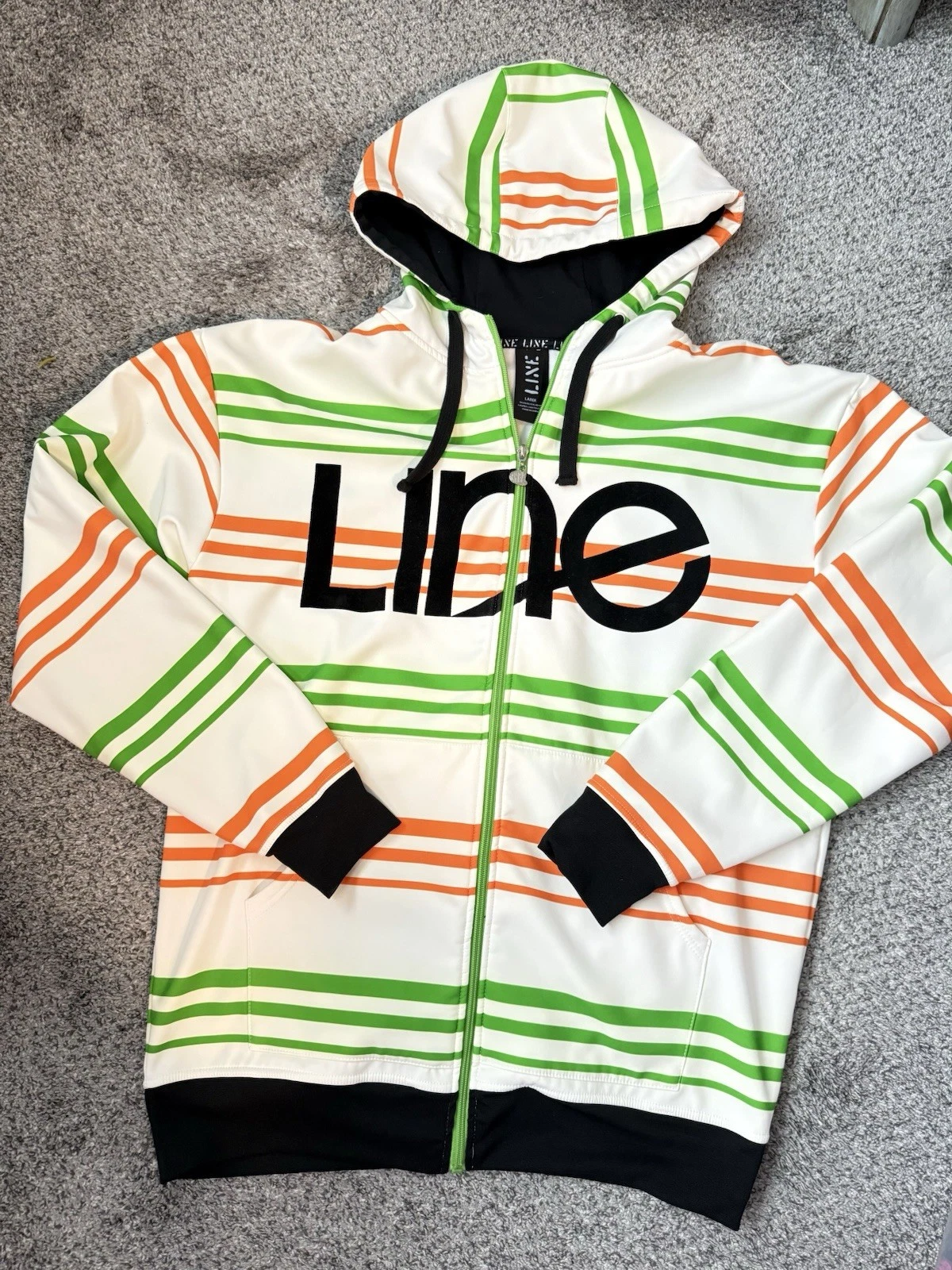 Line Skis Influence Hoodie Vintage Size L Tech Jacket Winter Sports
