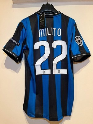 ウェア NIKE Inter Milan 2010 Final Milito 22 Retro Jersey Inter Milan 2010 Final Champions Football Shirt | eBay