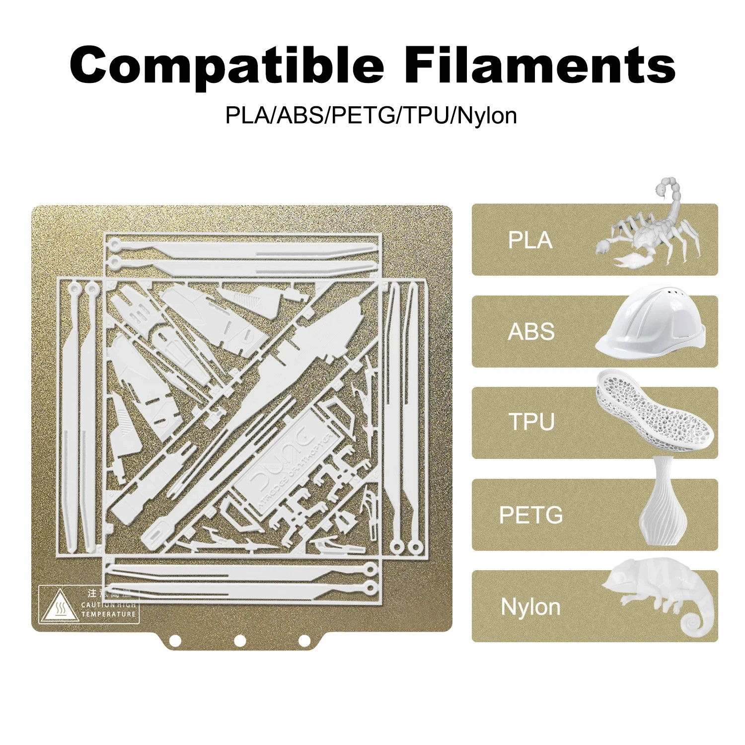 Doppelseitige PEI-Bauplatte für 3D-Drucker Flexibles Druckbett Stahl - Bild 5