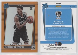 2021 Panini Donruss Optic Rated Orange Prizm /199 Kessler Edwards #154 Rookie RC