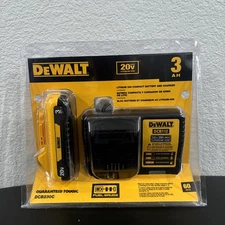 BRAND NEW DEWALT DCB230C 20 Volt MAX 3.0AH Battery Pack w/ 12V /20V Charger Kit
