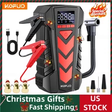 10000mAh Car Jump Starter with Air Compressor Battery Jumper Box Charger Booster
