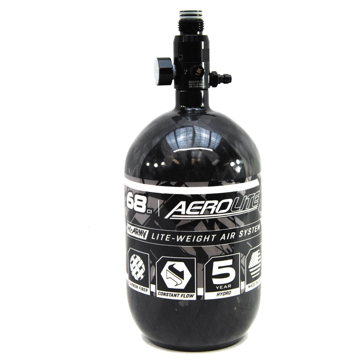 psi 0,48 l 29 Cu dans un réservoir HPA en fibre de