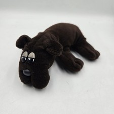 VTG 1985 Tonka Pound Puppies Newborns Brown Dog 9" Stuffed Animal Plush Toy