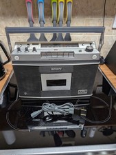 Vintage Sony CF-550A One Point Stereo FM/AM Stereo Cassette -original power lead