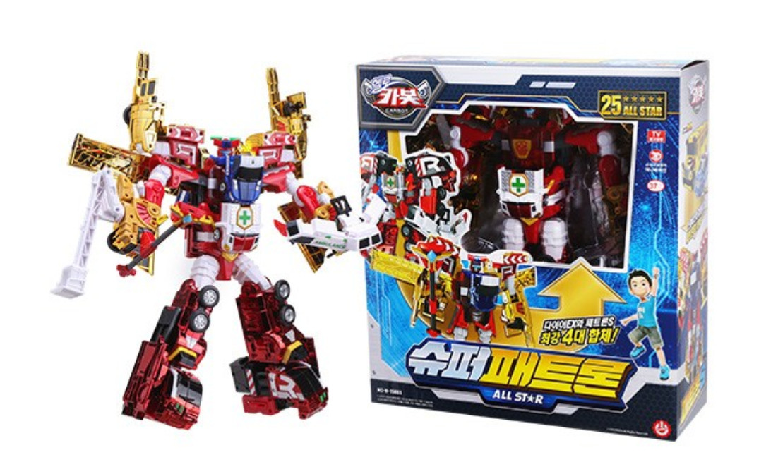 Hello Carbot ALL-STAR SUPER PATRON Patron-S Dire EX Transformer 4 combined Robot