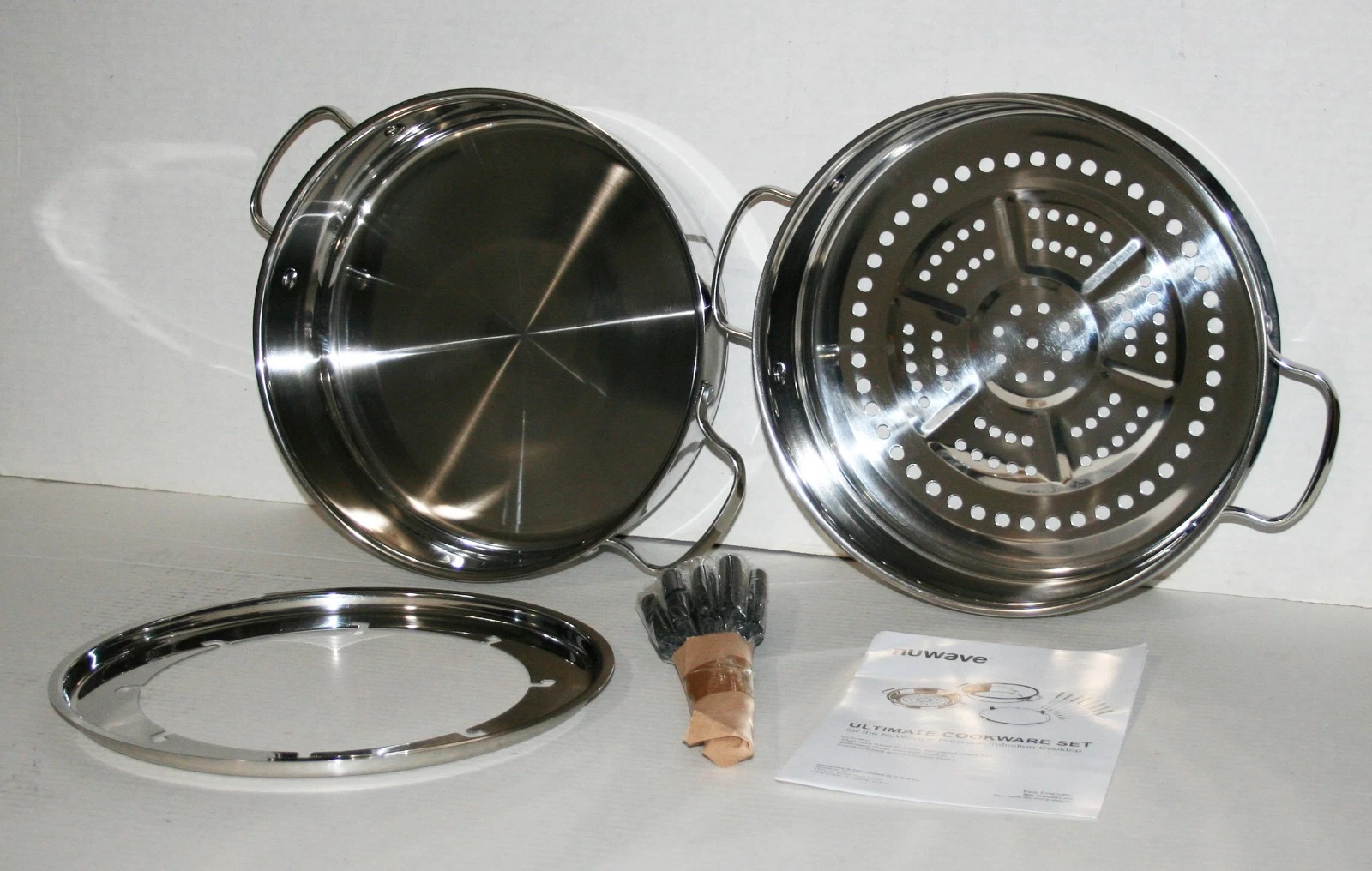 NuWave ULTIMATE COOKWARE SET Steamer & Fondue Set Model No. 31120 A (NO LID)