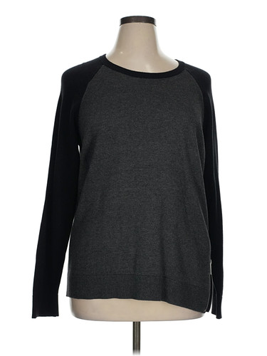 MICHAEL Michael Kors Women Gray Pullover Sweater XL