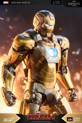 #ad #ad zd toys IRON MAN MARK 20 PYTHON 1 10 action figure iron man 3 MARVEL ship July $47.00