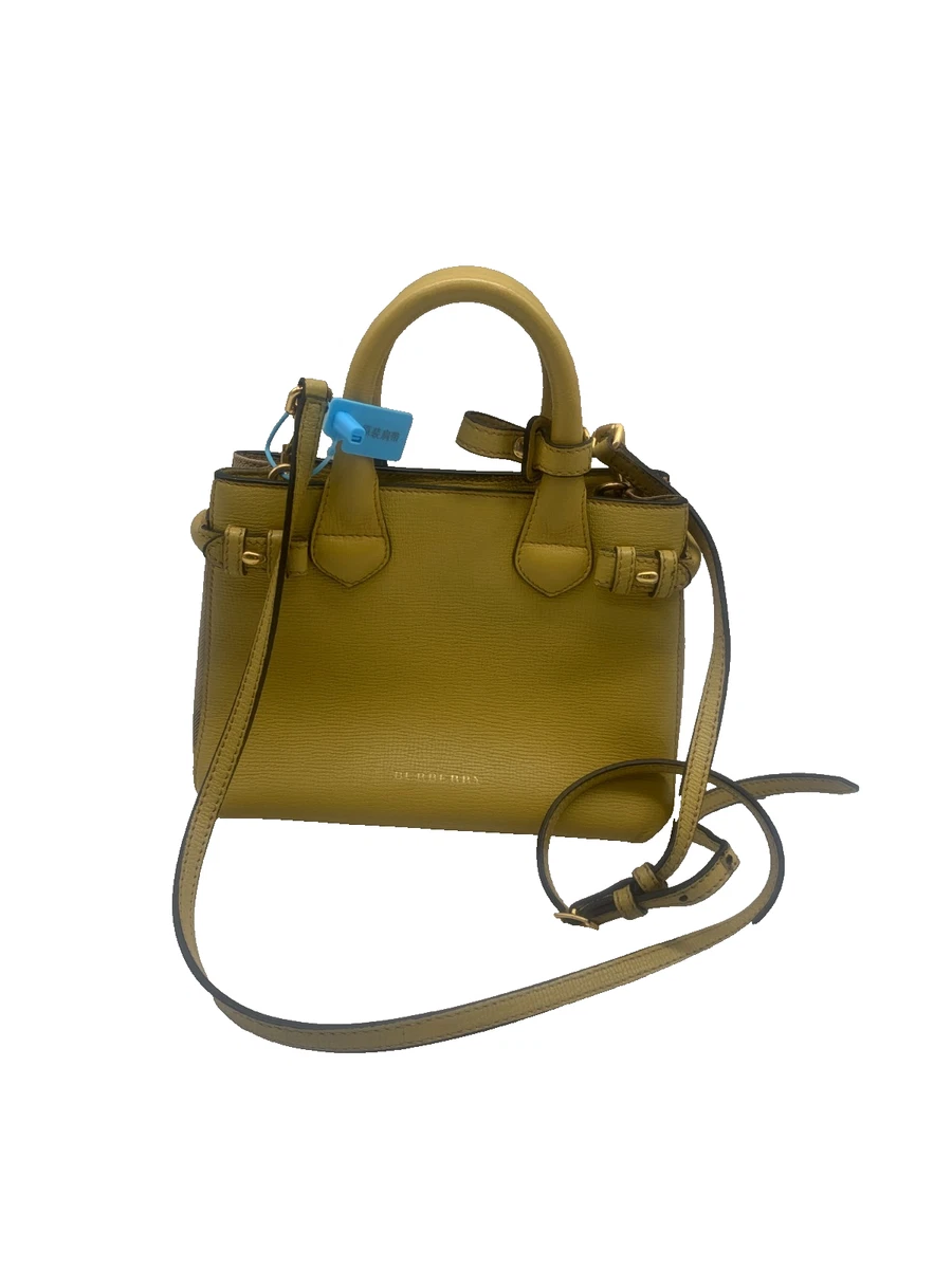 Burberry Leather Exterior Yellow Bags & Handbags for Women for
