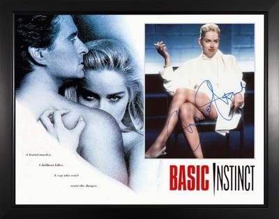 Sharon Stone Basic Instinct Actress Custom Framed Signed Photo Display ACOA