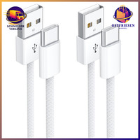 USB C Kabel 1M 2Pack Schnellladekabel Nylon USB A Auf USB C LadegeräT