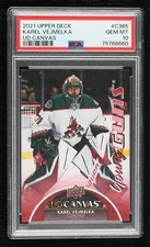 2021 Extended Series UD Canvas Young Guns Karel Vejmelka PSA 10 Rookie RC 0r2s