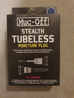 Muc-Off Stealth Tubeless Pannenreparaturstopfen - blau - Bar End Aufbewahrung