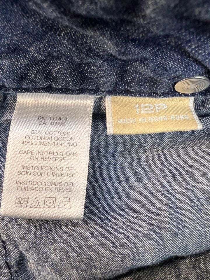 Винтажные женские брюки Michael Kors льняные широкие штанины расслабленные хиппи богемное размер 12P - Изображение 4 из 4