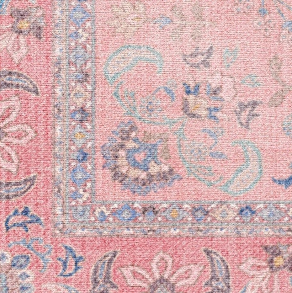 Ruggable 5' x 7' Washable Bridgerton Debutante's Dream Area Rug Rose ...