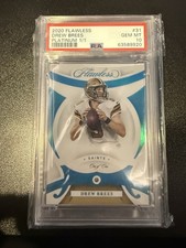2020 flawless football Drew Brees Platinum 1/1 PSA 10