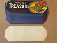 Wholesale Lot Herlong’s Treasure Fruit Crate Paper Labels Leesburg, FL
