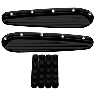 Covingtons Customs Black Dimpled Turn Signal Eliminators - C1307-B