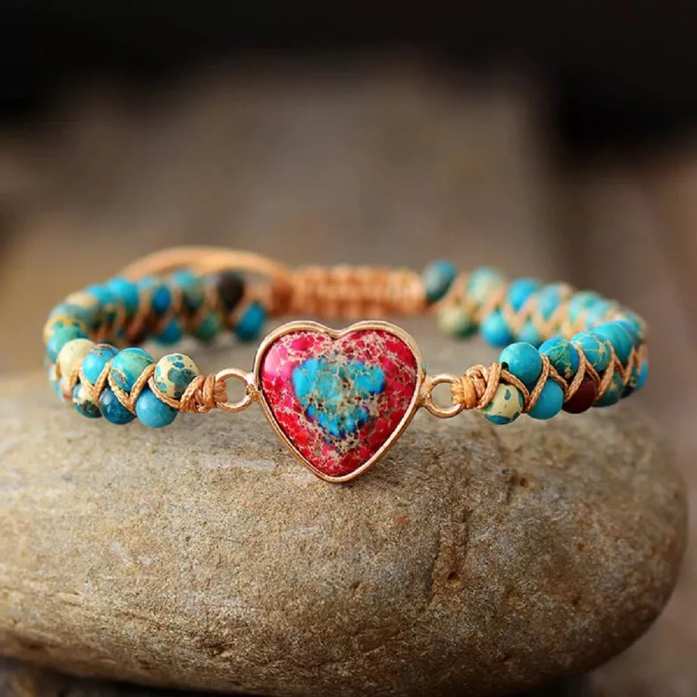 Macrame bracelet with stone online
