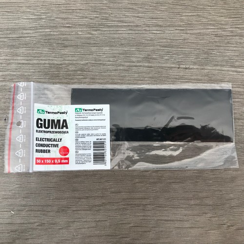 Electrically Conductive Rubber 50x150x0.5mm (without glue) Hight Quality - 第 2/4 張圖片