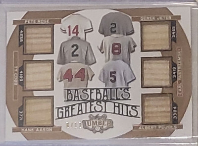 2024 Leaf Lumber  Greatest Hits Bat Rose*Cobb*Aaron*Jeter*Pujols*Yaz 6/12