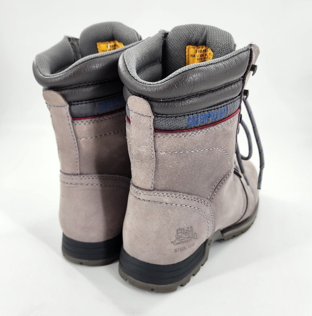 Caterpillar CAT Women's Work Boots Echo Steel Toe Waterproof Frost Grey