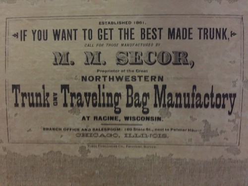 Antique Hartmann 1886 First Lady Cleveland's Honeymoon Leather Immigrants Trunk - Picture 9 of 9