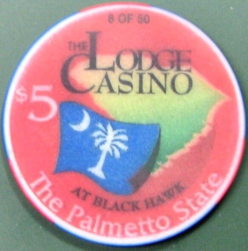 $5 Casino Chip. The Lodge, Black Hawk, CO.S. Carolina. Z66.