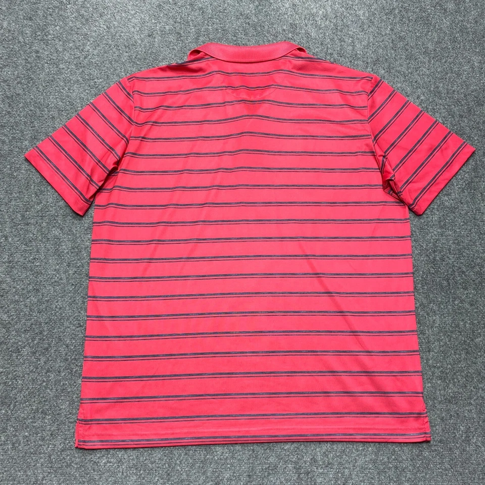 Camisa Polo Callaway Para Hombre Grande Rosa Rayas Golf Rendimiento Elastizada Foto 4 de 4