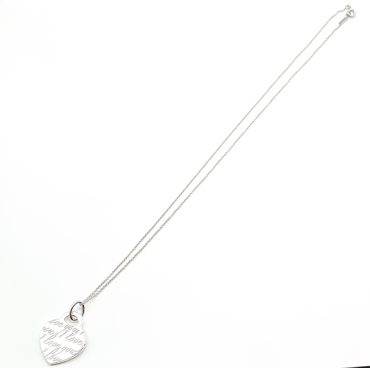 Tiffany & Co. Tiffany Notes I Love You Heart Tag Necklace- 925