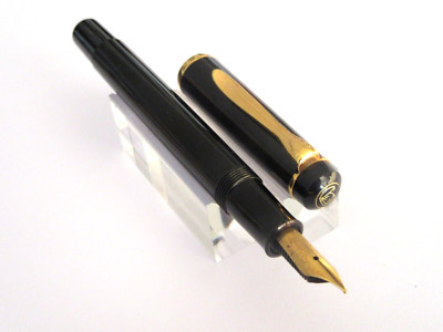Stylo Plume Pelikan à Piston - Noir, Avec Boîte Et Encre, État Excellent Comme Neuf