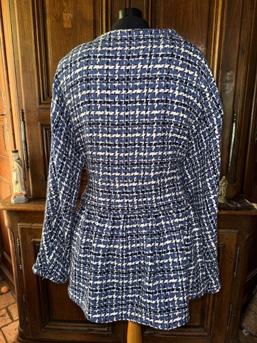 Les Nguyen veste vintage en coton tissé bleu made in France taille 40/42 - Imagen 6 de 11